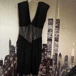 Karen Okada for Climax Genuine Suede and Leather Dress Size Small